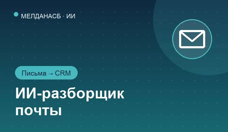 Внедрение ИИ-разборщика почты: разбор писем, ответы, создание сделок и напоминаний 
