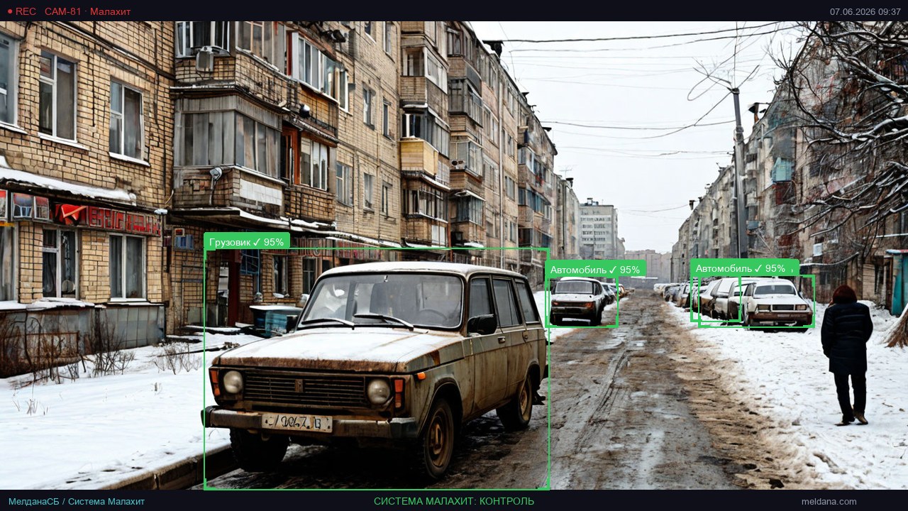 Детекция брошенного транспорта с помощью видеоаналитики Малахит